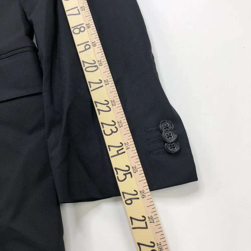 Banana Republic 40 R Navy Blue Men's Wool Blend Button Blazer Sport Coat Jacket